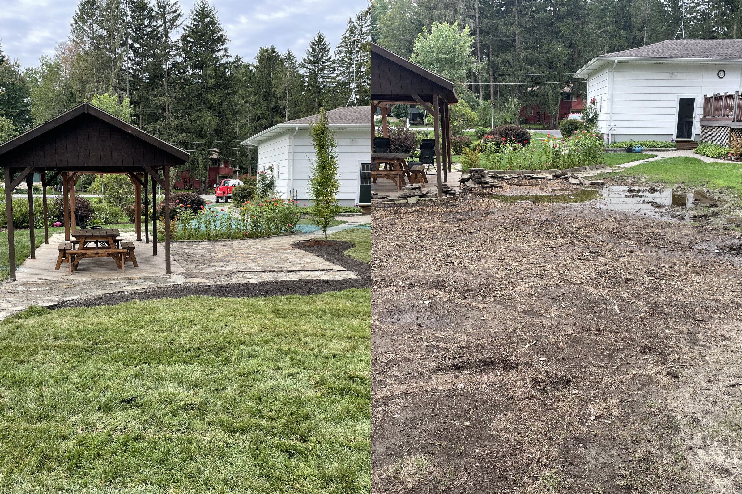 Walkway & landscaping in Grand Island